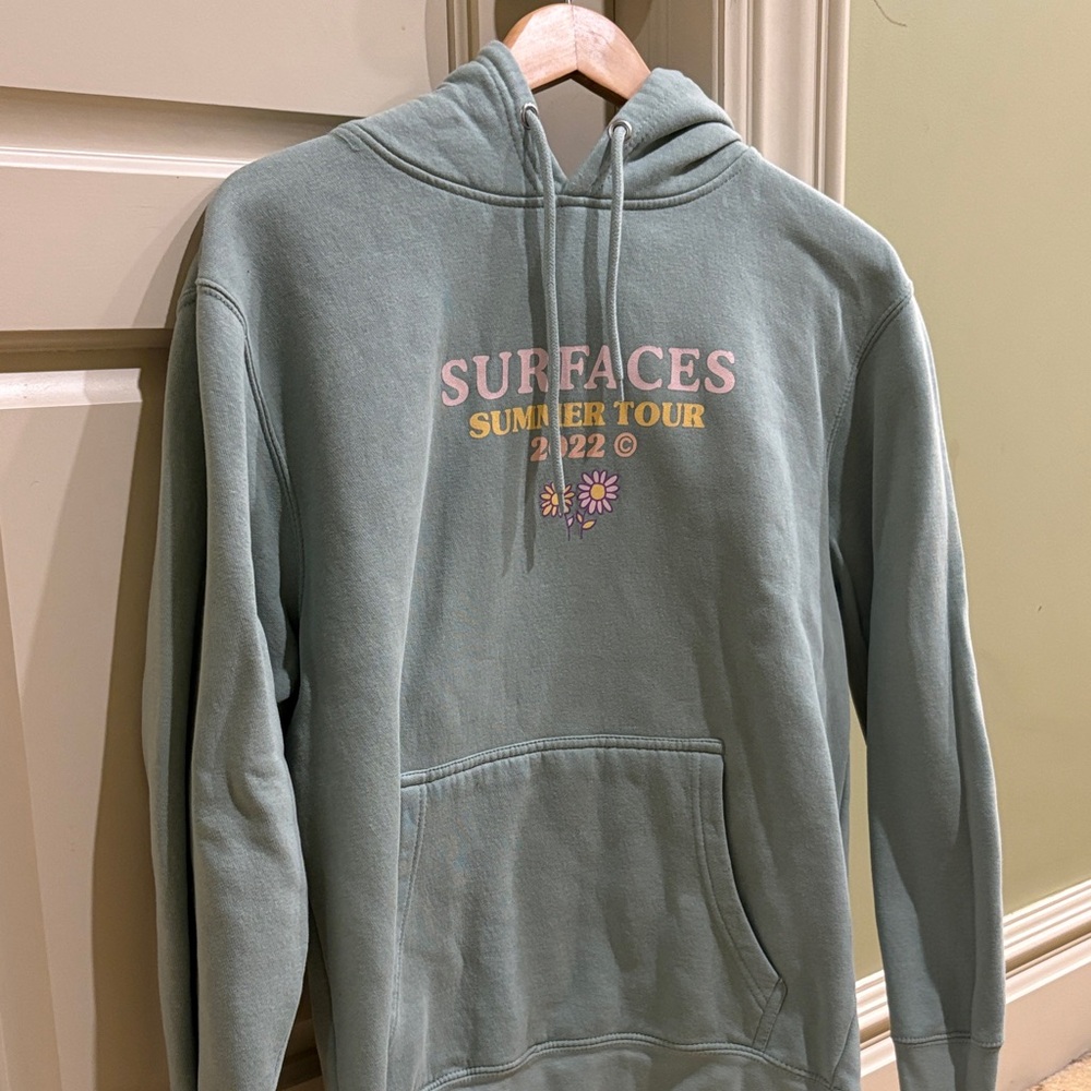 Surfaces Summer Tour 2022 Hoodie - Sage Green - Size M